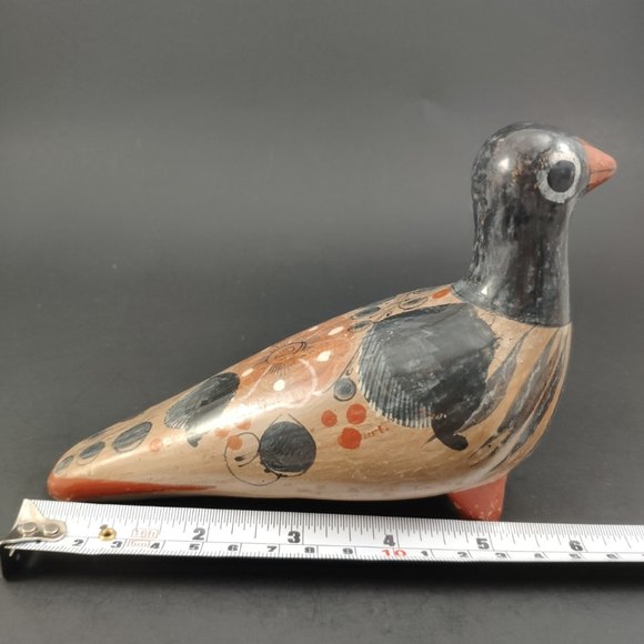 Talavera Hand Painted Bird Mexico VTG Figurine 6.5" - Picture 6 of 8
